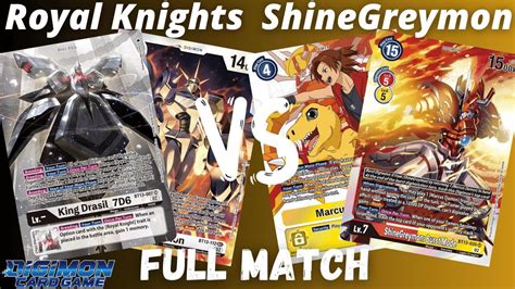 Royal Knights Vs Shinegreymon Digimon Card Game Bt Versus Royal