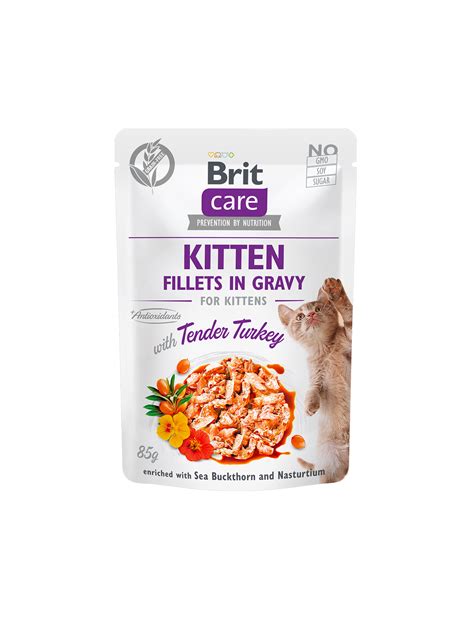 Brit Care Cat Pouch KITTEN - Tender Turkey in Gravy – Brit