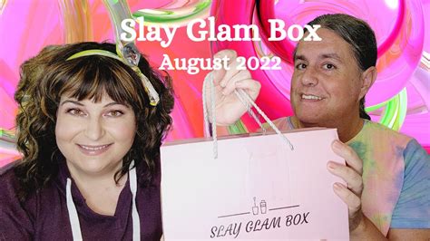 A New Subscription Box Slay Glam Box August Unboxing Youtube