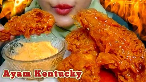 Fried Chicken Saos Pedas Cocol Saos Keju Asmr Indonesia Youtube