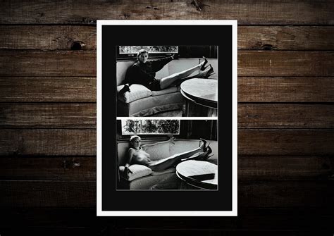 Helmut Newton Dressed And Nude Model Reclining Brescia Etsy Uk