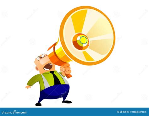 Loudspeaker A Caricature Vector Illustration Cartoondealer