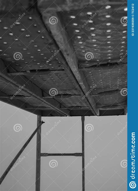 Scaffolding of a Construction Site Stock Image - Image of office ...