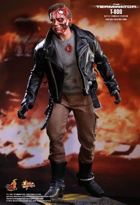 T 800 The Terminator Battle Damaged Version Hot Toys Mms238 Incredible Figures