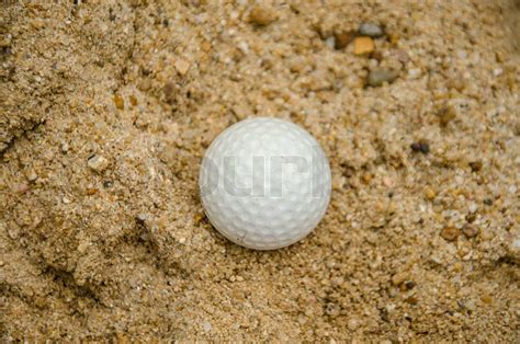 White golf ball | Stock image | Colourbox