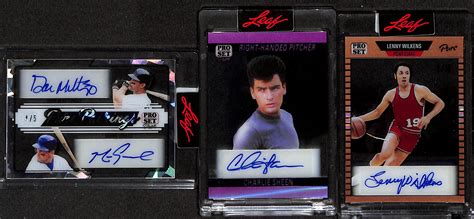 Lot Detail 3 2023 Leaf Pro Set Pure Autographed Cards Don