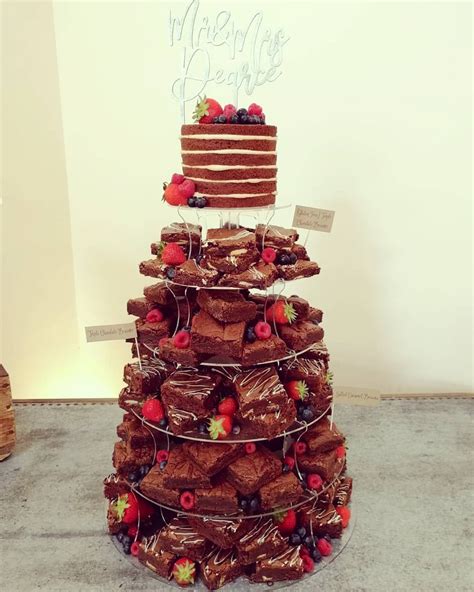 Brownie Tower Wedding Cake Last Sunday At The Stunning Millbridgecourt