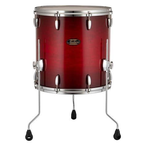 Pearl Masters Maple Gum Floor Tom 16x16 Deep Redburst Reverb