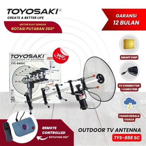 Jual Antena Tv Digital Luar Remote Control Anten Outdoor Toyosaki Ty