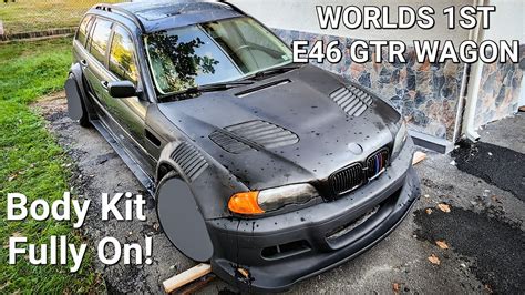 Worlds 1st Bmw E46 Gtr Wagon Bodykit Fully On Modified Bmw Touring Youtube