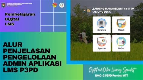 Alur Penjelasan Pengelolaan Admin Aplikasi LMS P3PD Pamong Desa YouTube