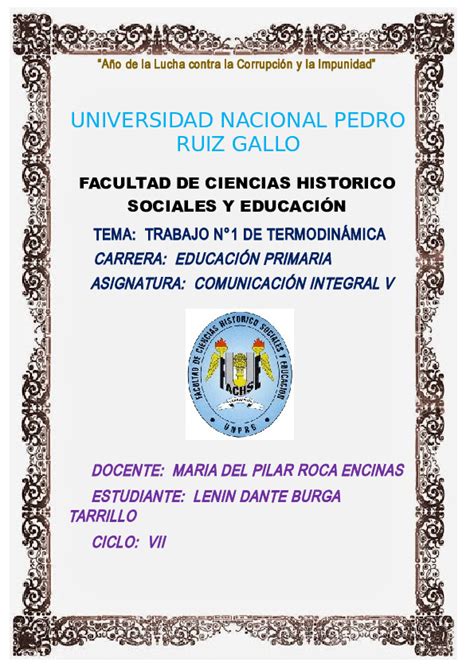 Doc Caratula De La Universidad Pedro Ruiz Gallo Lenin Dante Burga