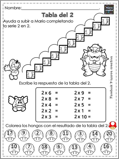 Aprende Las Tablas De Multiplicar Con Super Mario Tu Mejor Amigo