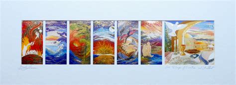 Six days of creation and Shabbat - Bracha Lavee Art Gallery