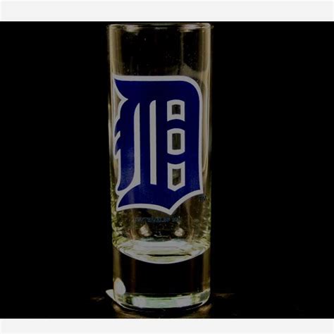 Detroit Tigers Shot Glasses 2oz Cordial Hype Style Pattern May Be Different Than Pictured