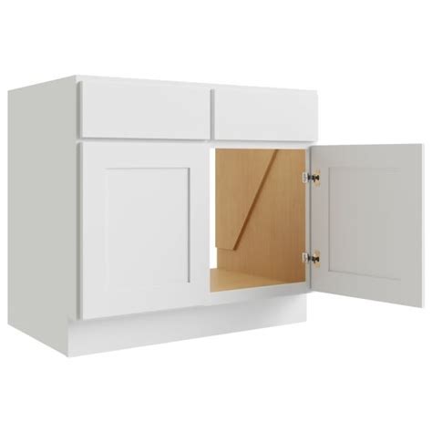 Cnc Cabinetry W Drawer Door Base Cabinet Luxor White Hd Supply