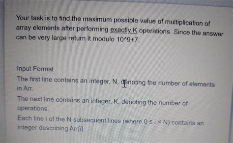 Solved Problem Statement Aa You Are Given An Array Arr Of Chegg