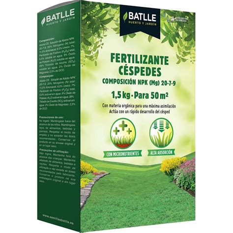 Fertilizantes para césped 1 5kg al mejor precio Batlle Envíos 24 48h