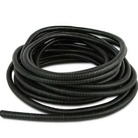 Length 3/6/15Meters Split Wire Loom Conduit Polyethylene Tubing Black ...