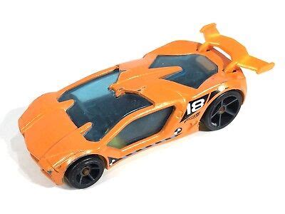 Hot Wheels Impavido Orange Race Car Mattel Thailand Yellow Bottom EBay