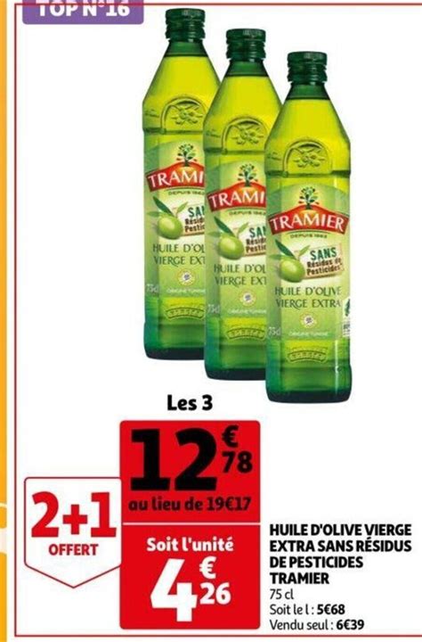 Huile D Olive Vierge Extra Sans Residus De Pesticides Tramier Promotie