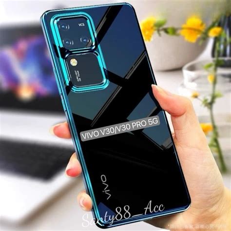 Softcase Vivo V30 V30 Pro 5G 2024 Transparent Color List Plating Jelly