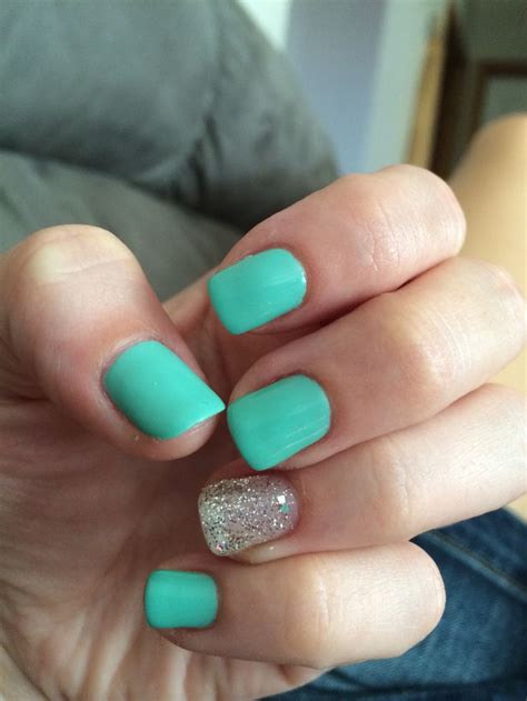 A Spring Of Mint Gelish The Sparkles Were An Opi And Shalac