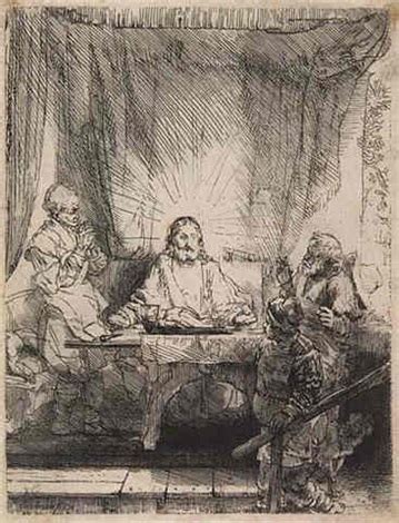 Christ At Emmaus By Rembrandt Van Rijn On Artnet