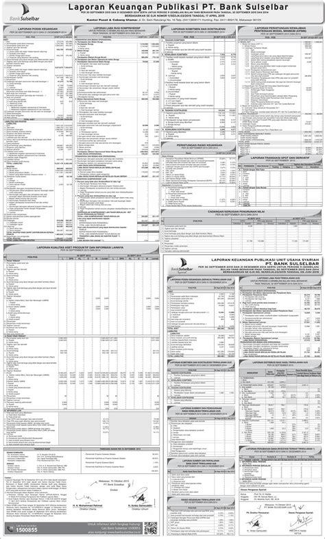 PDF Laporan Keuangan Publikasi PT Bank Sulselbar Laporan Keuangan