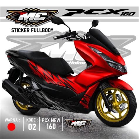 Jual Stiker Decal Variasi Untuk Motor Honda PCX 150 160 Full Body