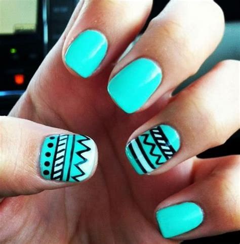 50 Pretty Tribal Nail Art Designs - Noted List