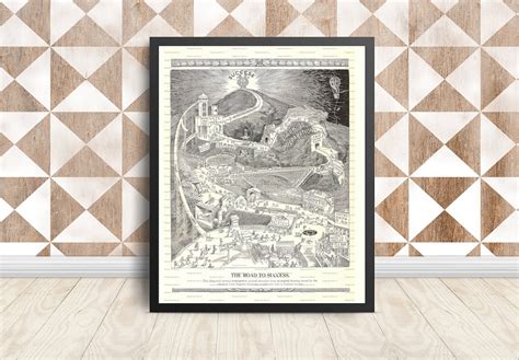 Vintage Road to Success Art Poster Antique Success Poster 18 X 24 JPG ...