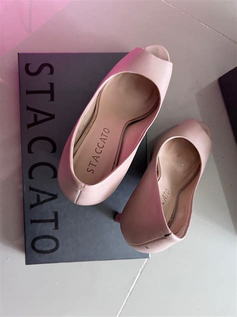 Staccato Nude Heels Women S Fashion Footwear Heels On Carousell