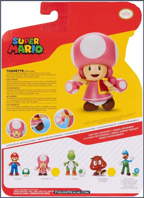 Toadette With Coin Super Mario Basic Series Jakks Pacific