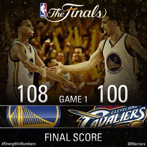 The Golden State Warriors Capture A Win In Game 1 Of The Nba Finals