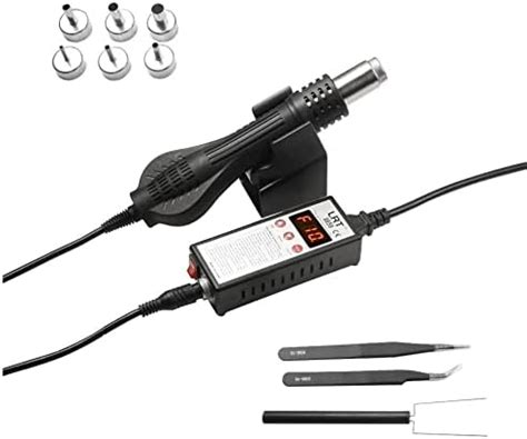 Hot Air Rework Soldering Station Handskit Craft Heat Gun With Digital Display Adjustable