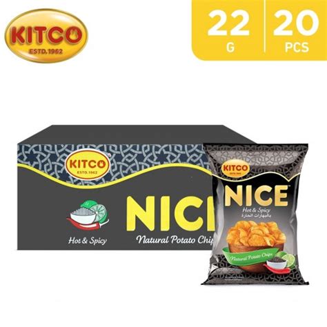 Buy Kitco Nice Hot Spicy Natural Potato Chips x g delivered by Taw eel Fast توصيل