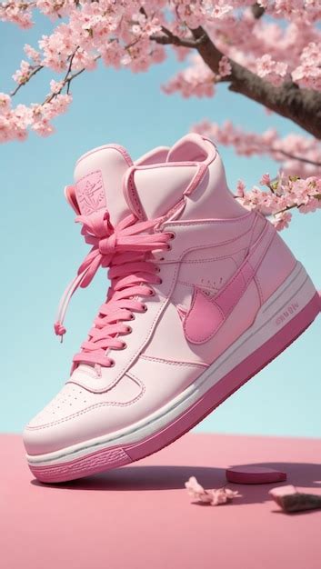 Premium AI Image | pink and white sneakers that are from the brand new ...