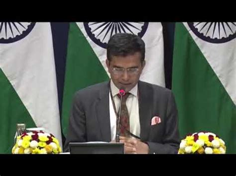 Weekly Media Briefing By MEA Official Spokesperson YouTube