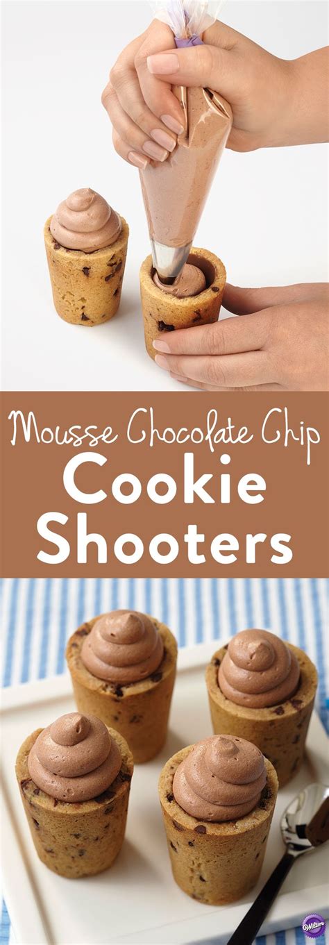 Mousse Chocolate Chip Cookie Shooters Desserts Delicious Desserts