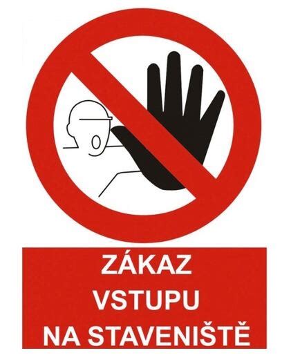 tabuľka bezpečnostná - Vstup na stavenisko zakázaný - Náradie Hornig