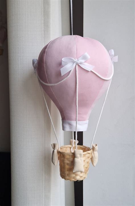 Big Pink Hot Air Balloon Baby Shower Gift Travel Theme Nursery Decor Hei Luftballon Etsy