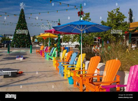 Christmas tree in a small park in Fort Lauderdale, Florida, USA Stock ...