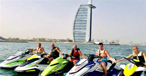 Dubai Min Jet Ski To Burj Al Arab And Atlantis The Palm Getyourguide