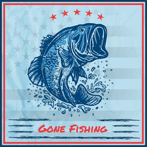 Gone Fishing Sign Vector Image 1560493 Stockunlimited