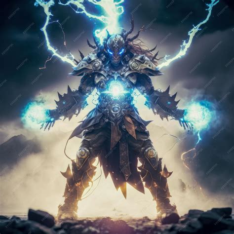 Premium AI Image | A man with a lightning bolt on his chest