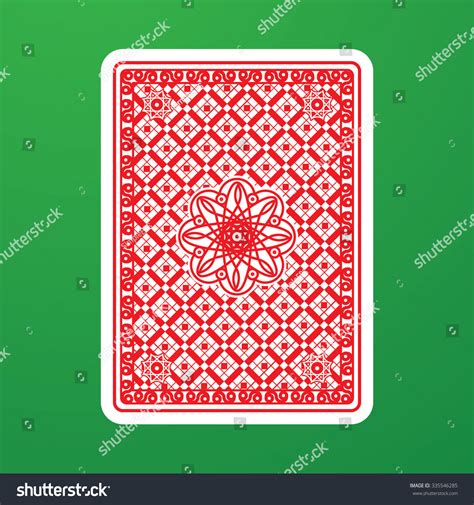 Playing Cards Back Stock Vector Royalty Free 335546285 Shutterstock