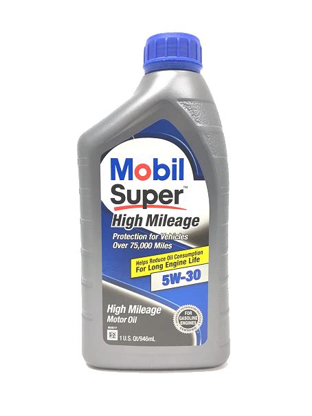 Mobil 1 Super High Mileage SAE 5W 30 Synthetic Blend