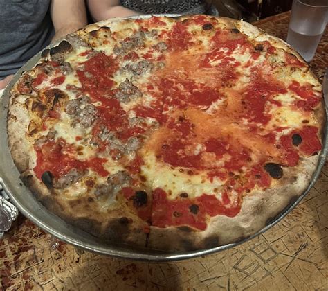In NYC, had to try out legendary John’s of Bleecker Street! : r/Pizza