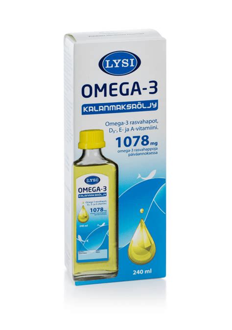 Lysi Omega 3 KalamaksaÕli Naturaalne 240ml Benu Ve